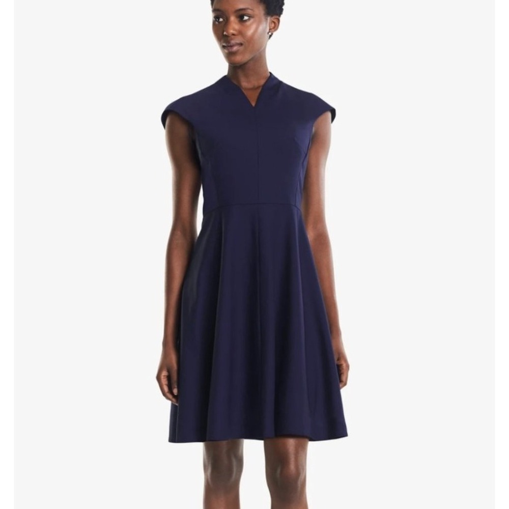 MM LaFleur The Ruth Dress in Deep Indigo Navy Blue sz 4